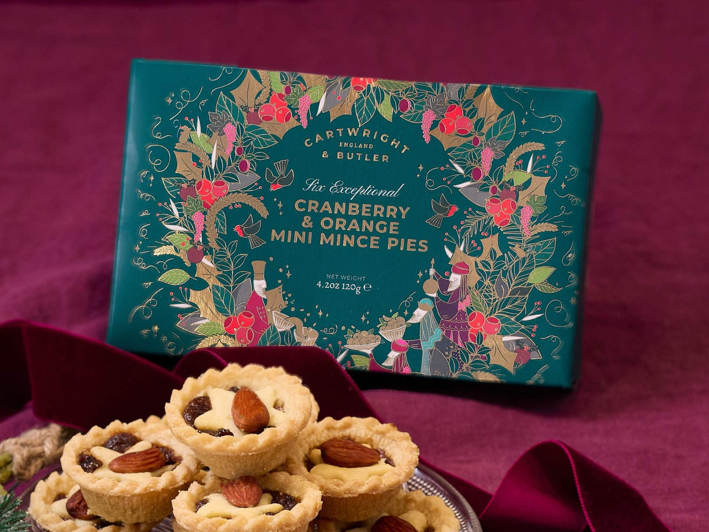 Cartwright and Butler Cranberry & Orange Mini Mince Pies