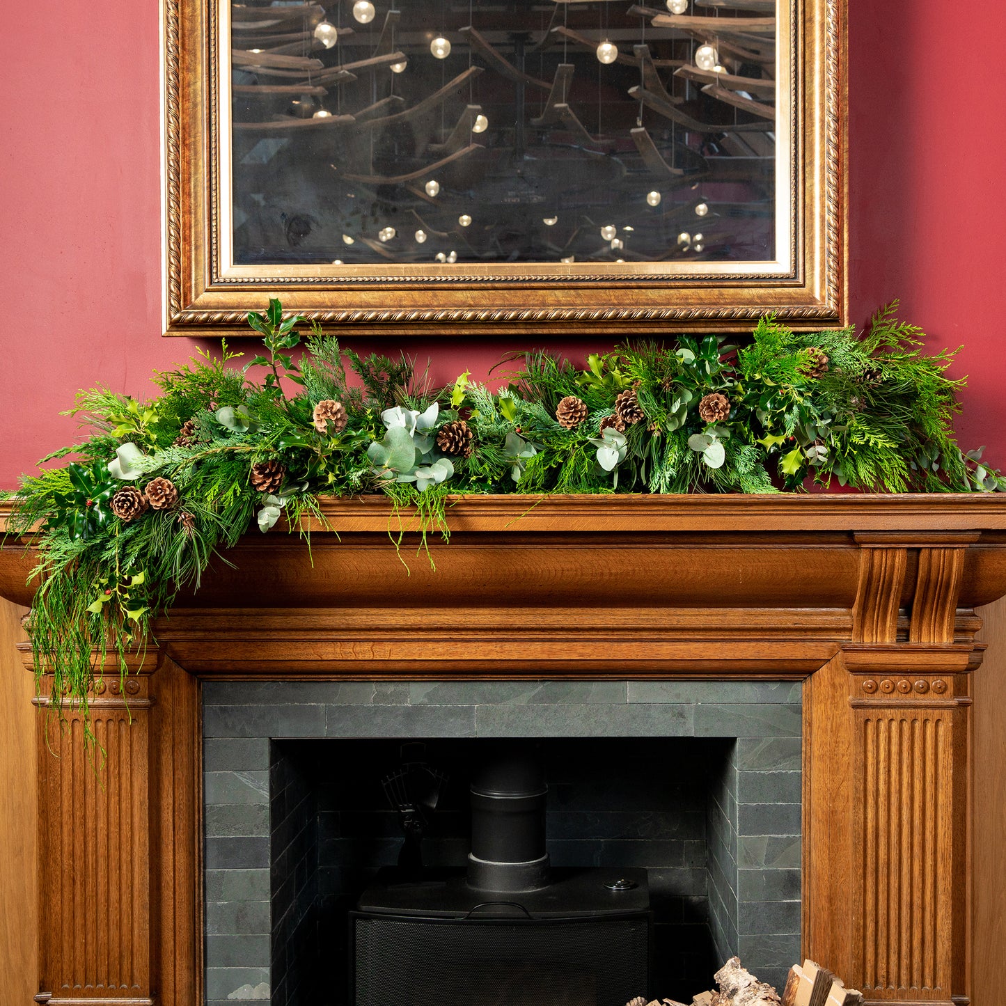 Natural and Wild Christmas Garland