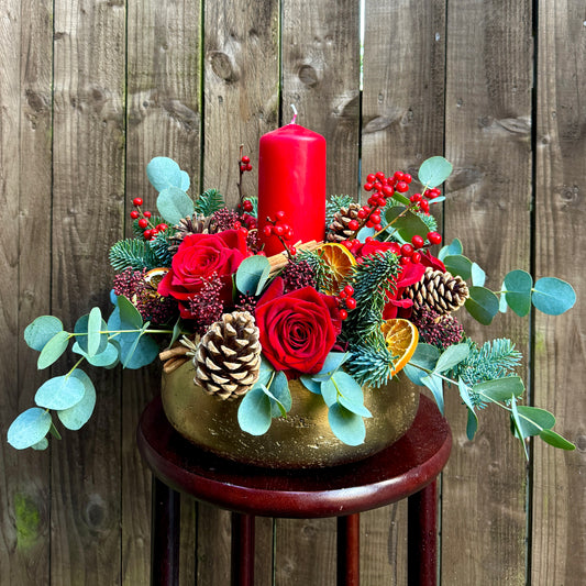 Lux Christmas Table Arrangement