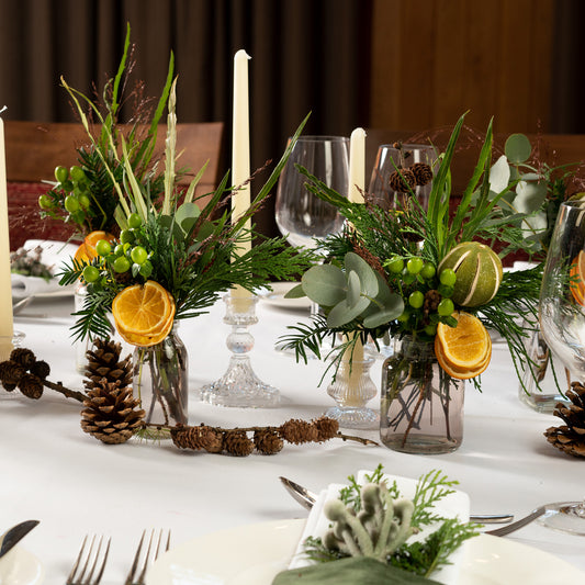 Christmas Harvest Bud Vase