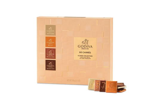 Godiva 60 Carrés Chocolate Box