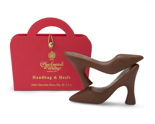 Charbonnel Et Walker Handbag and Heels, Milk Chocolate Shoes