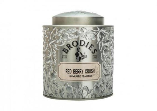 Brodies Red Berry Crust Pyramid Bag Gift Tin