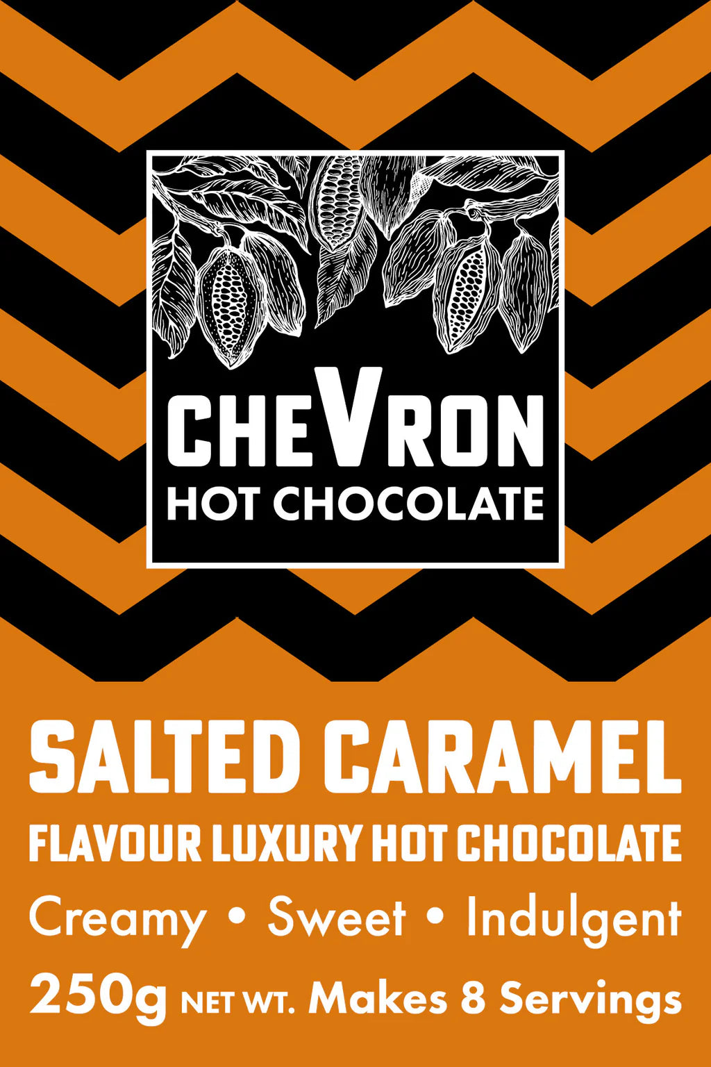 Chevron Salted Caramel Hot Chocolate