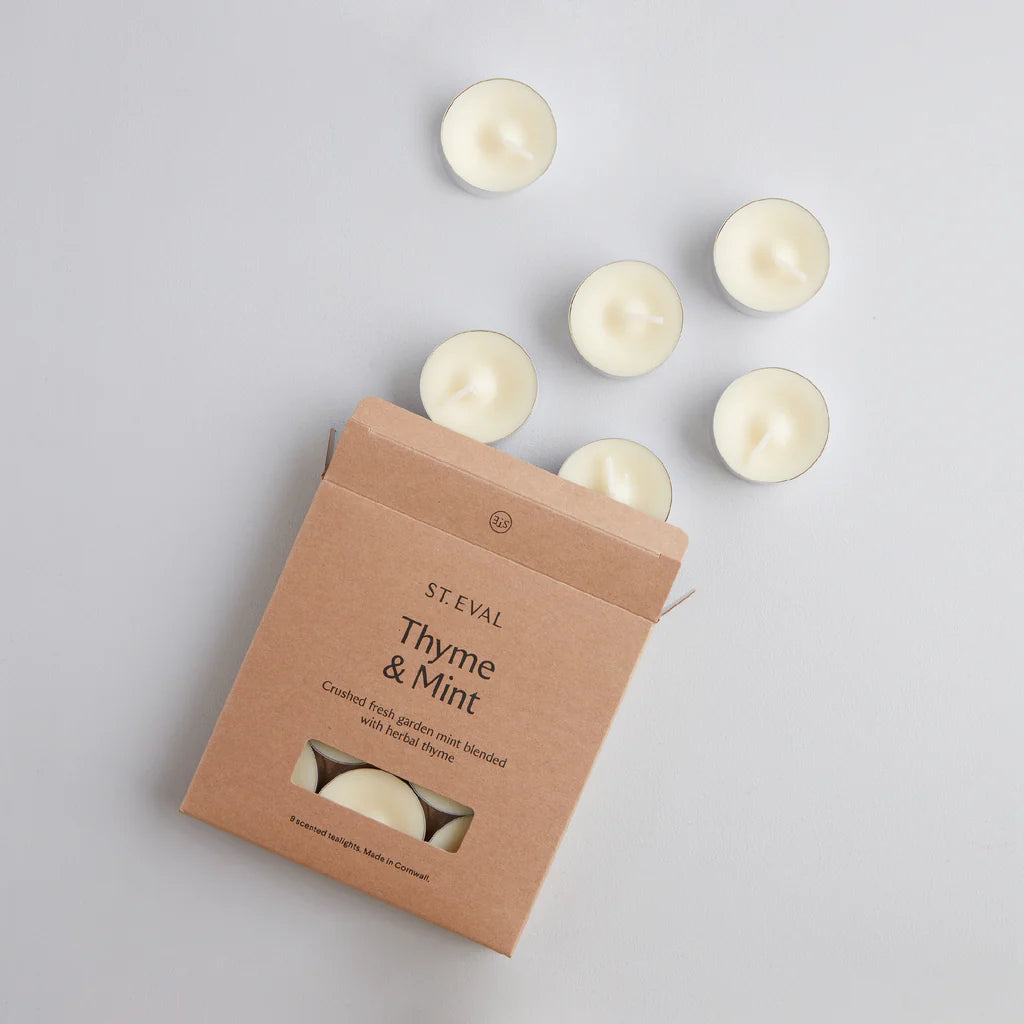 Thyme & Mint Scented Tealights