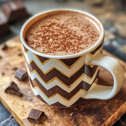 Chevron Milk Truffle Hot Chocolate