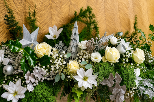 White Christmas Garland