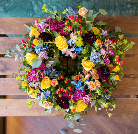 Colourful and Vibrant Wreath