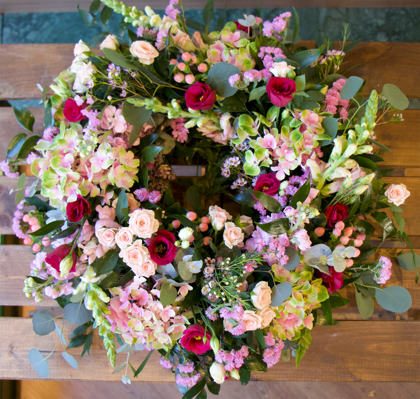 Classic Pink Wreath