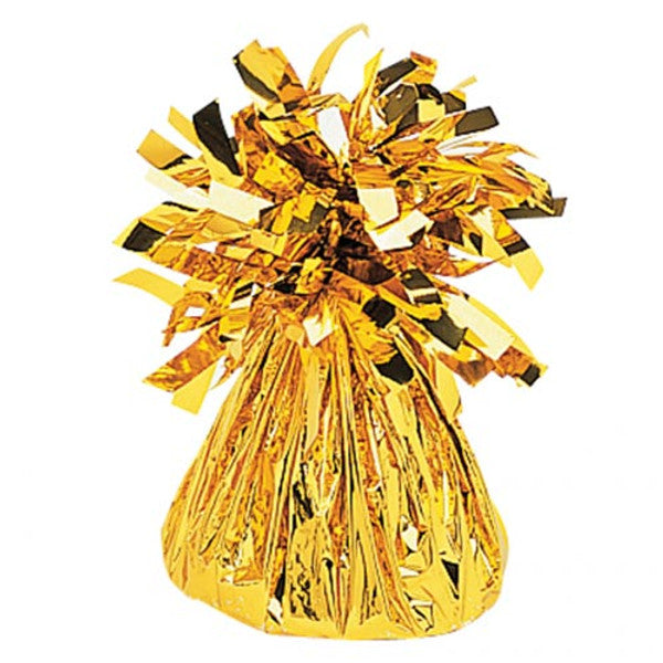 Gold Frilly Helium Balloon Weight