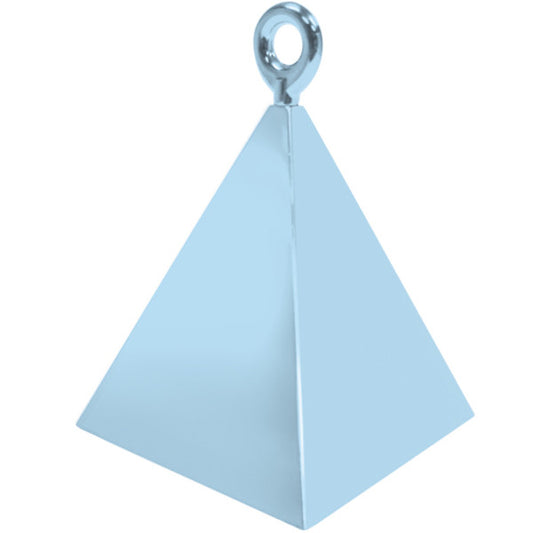 Light Blue Pyramid Helium Balloon Weight