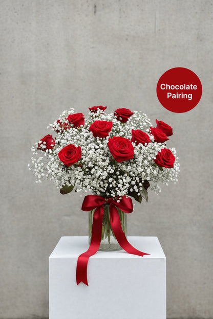 La Vie En Rose and Iain Burnett Chocolates Valentine's Red Pairing