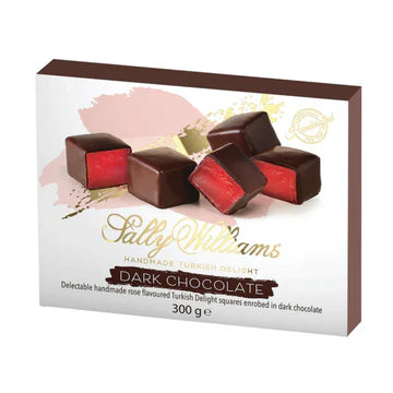 Sally Williams Dark Chocolate Turkish Delight 300g Box