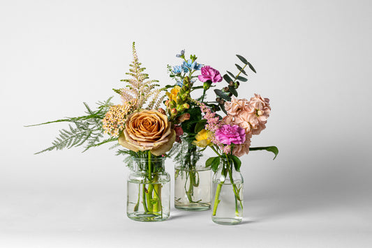 Flora Set Of Three Bud Vases